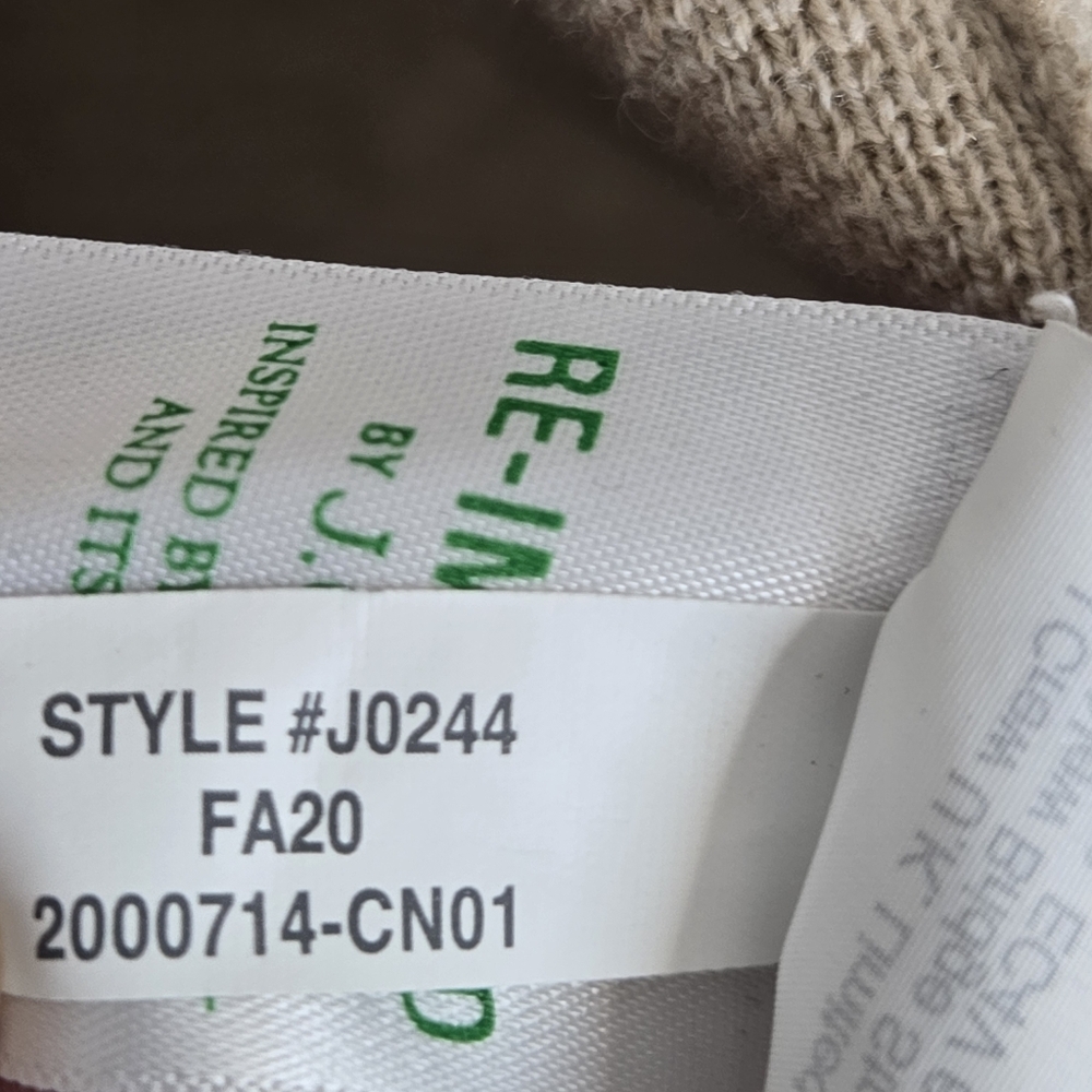 J.crew Sophia Sweater blazer open‎ front heather natural color wheat wool blend - Picture 9 of 11